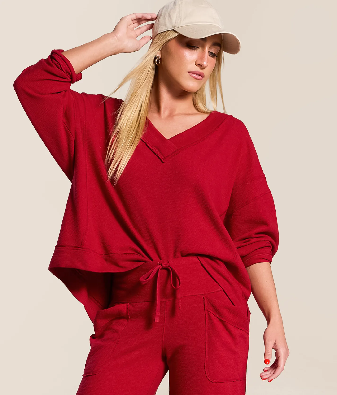 Free People Staycation Pullover Blissful Blue Outlet
