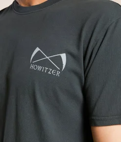 Howitzer Stay Dangerous T-Shirt Grey Pinstripe Clearance
