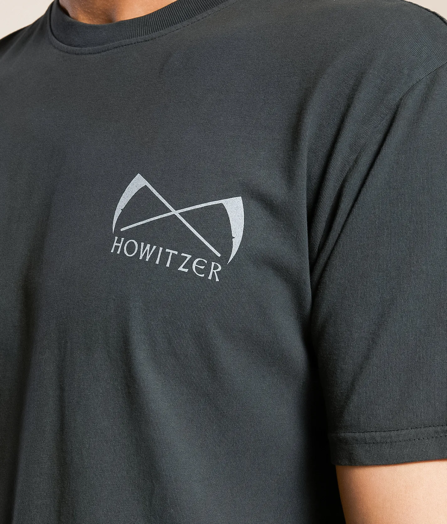 Howitzer Stay Dangerous T-Shirt Grey Pinstripe Clearance
