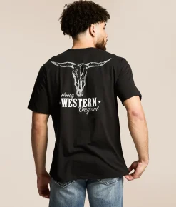Tops | Hooey Steerhead Original T-Shirt Black