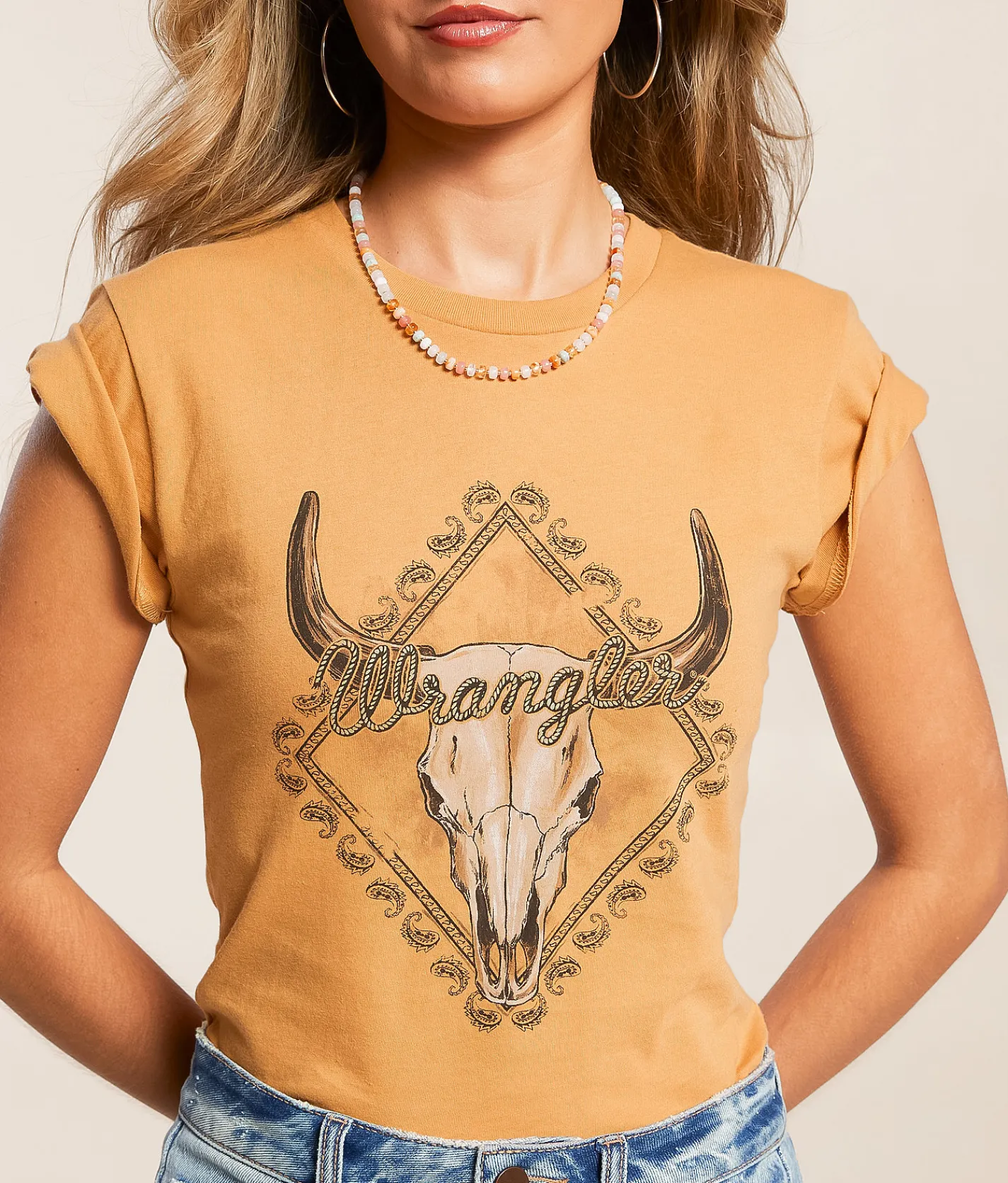 Wrangler® Steerhead T-Shirt Apple Cinnamon Hot