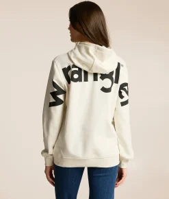 Tops | Wrangler® Steer Hooded Sweatshirt Vintage White