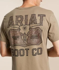 Tops | Ariat Steer Lockup T-Shirt Fallen Rock