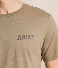 Tops | Ariat Steer Lockup T-Shirt Fallen Rock