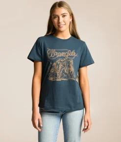 Tops | Wrangler® Steer T-Shirt Midnight Navy