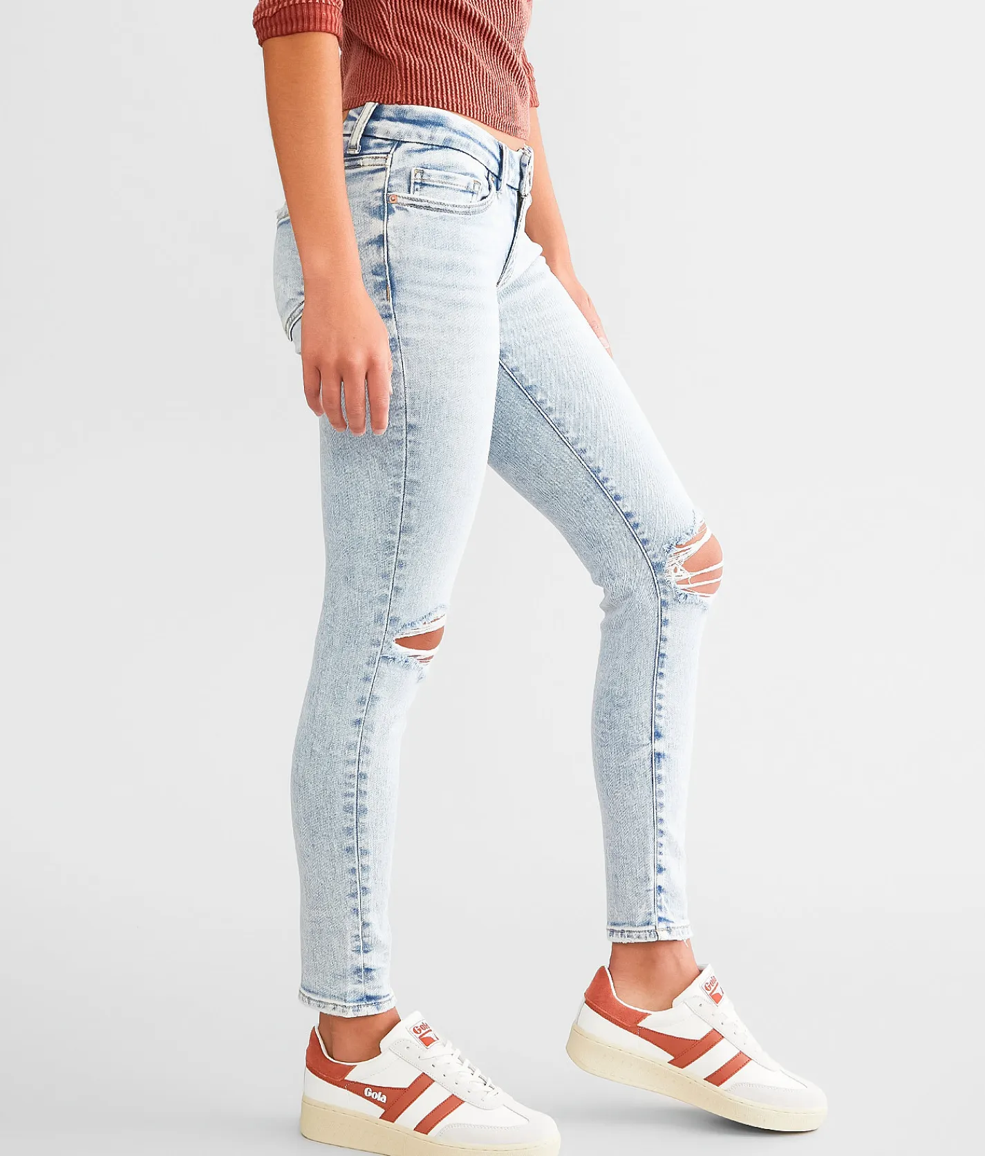 BKE Stella Ankle Skinny Stretch Jean Cotter Discount