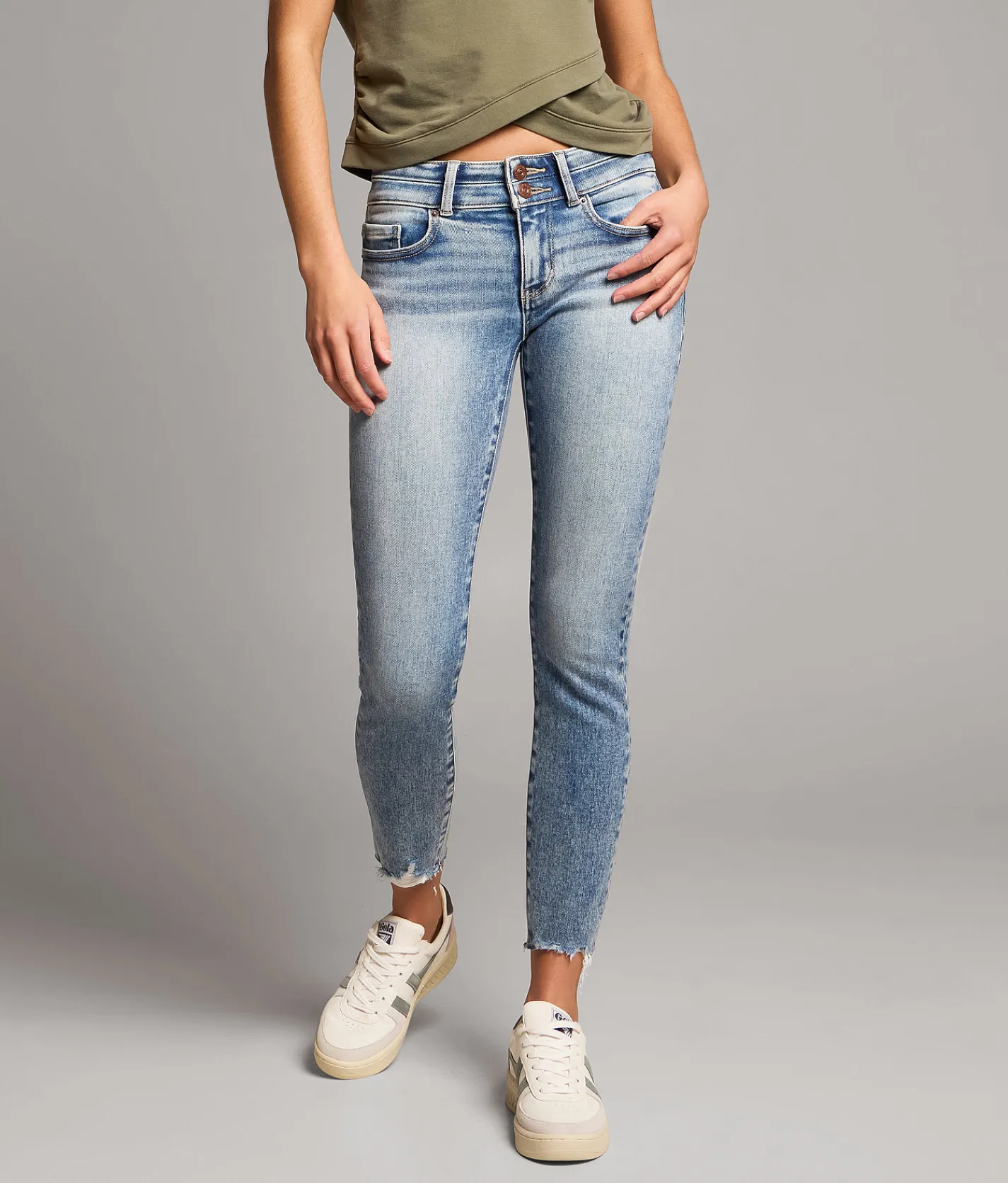 Jeans | BKE Stella Ankle Skinny Stretch Jean Kaolin