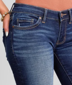 BKE Stella Cropped Straight Stretch Jean Stott New
