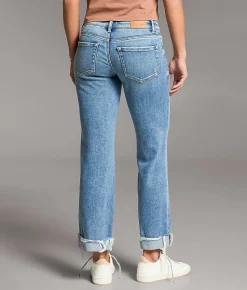 BKE Stella Cropped Straight Stretch Cuffed Jean Sims 5