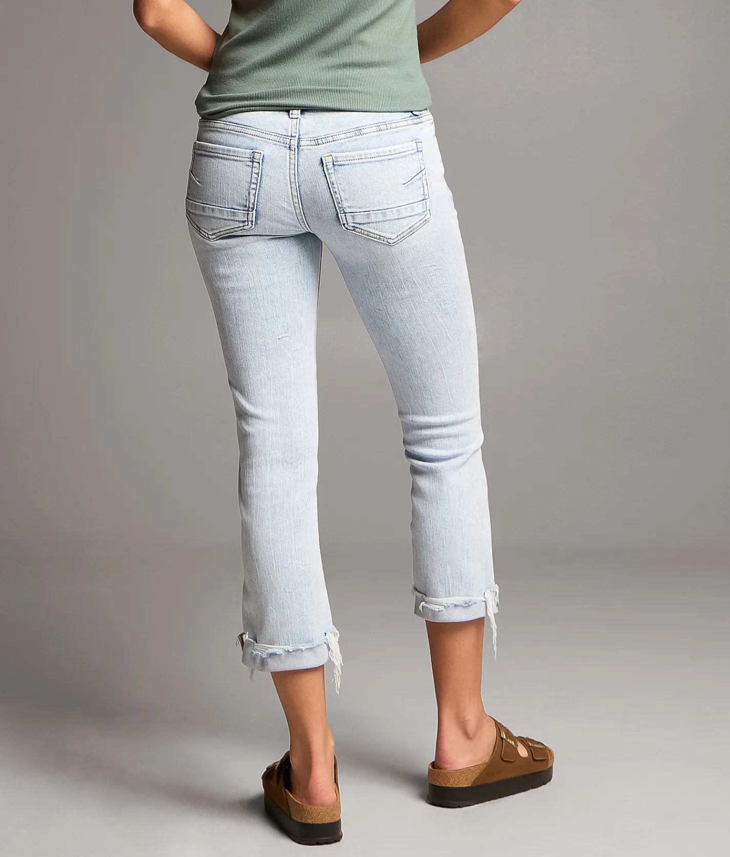 Jeans|Bottoms | BKE Stella Cuffed Stretch Capri Jean Kerker 5
