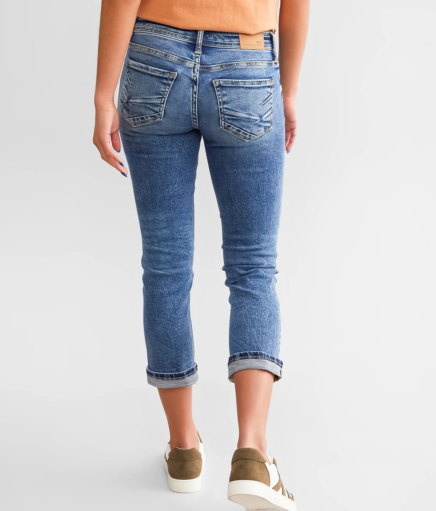 Jeans|Bottoms | BKE Stella Cuffed Stretch Capri Jean Balcom 5