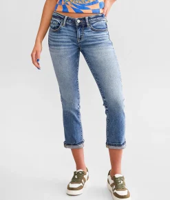 Jeans|Bottoms | BKE Stella Cuffed Stretch Capri Jean Balcom 5