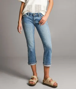 BKE Stella Cuffed Stretch Capri Jean Ducote 5 Outlet