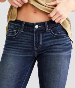 BKE Stella Cuffed Stretch Capri Jean Zinter Hot