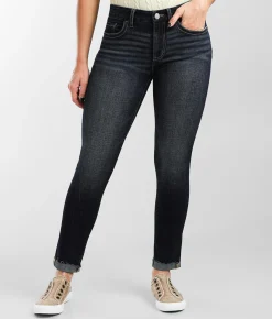 BKE Stella Mid-Rise Ankle Skinny Cuffed Jean Wilder
