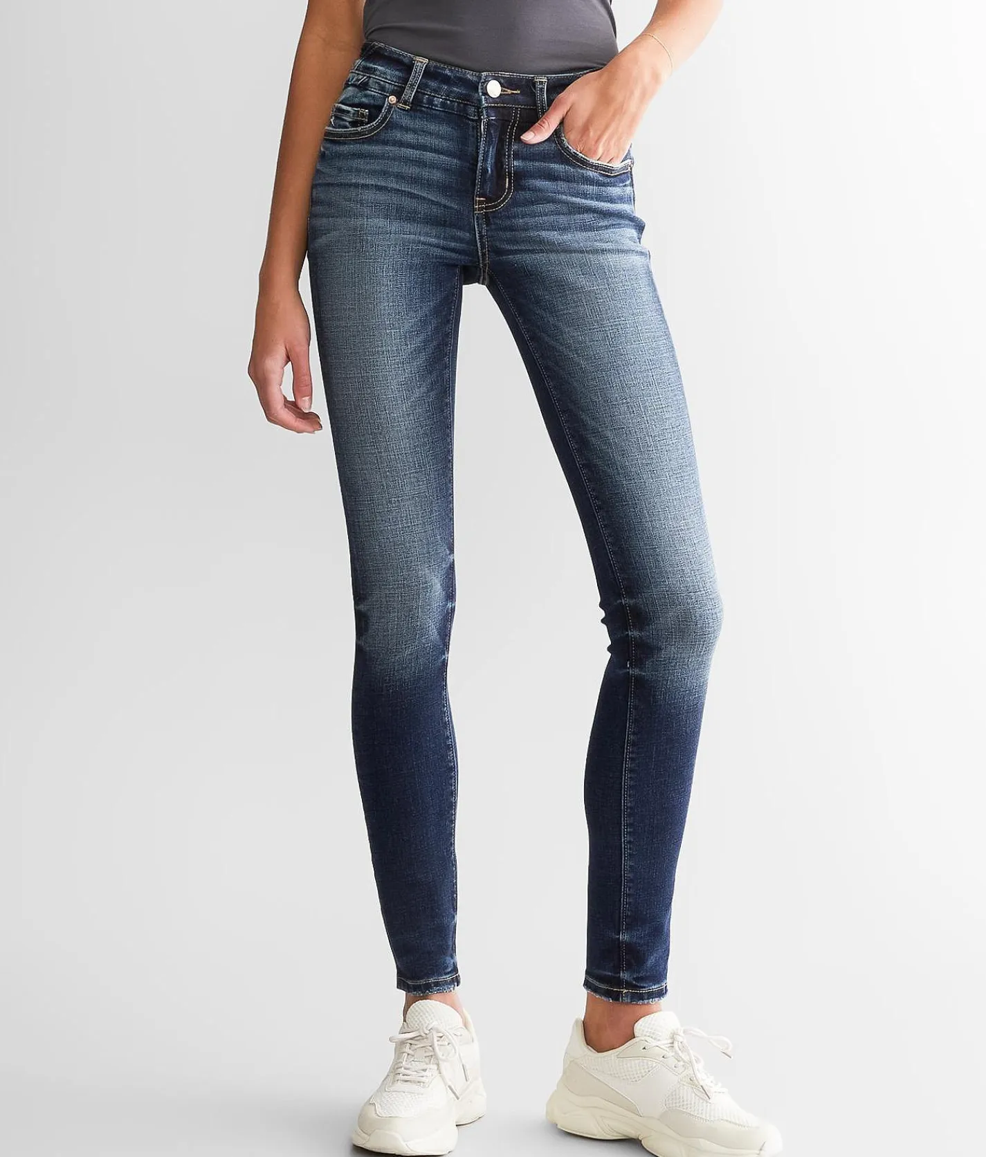 Jeans|Bottoms | BKE Stella Mid-Rise Skinny Stretch Jean Mayberry 2