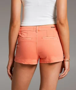 Shorts | BKE Stella Mid-Rise Stretch Short Fusion Coral