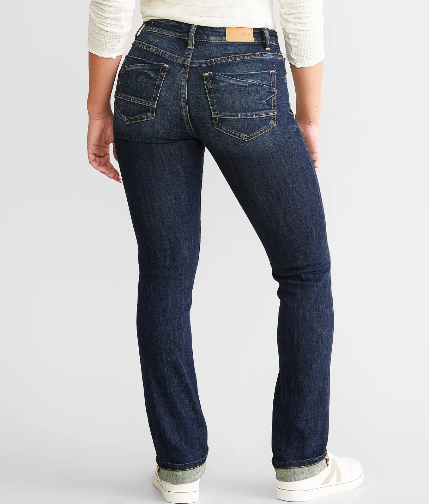 Jeans|Bottoms | BKE Stella Straight Stretch Cuffed Jean Sykes