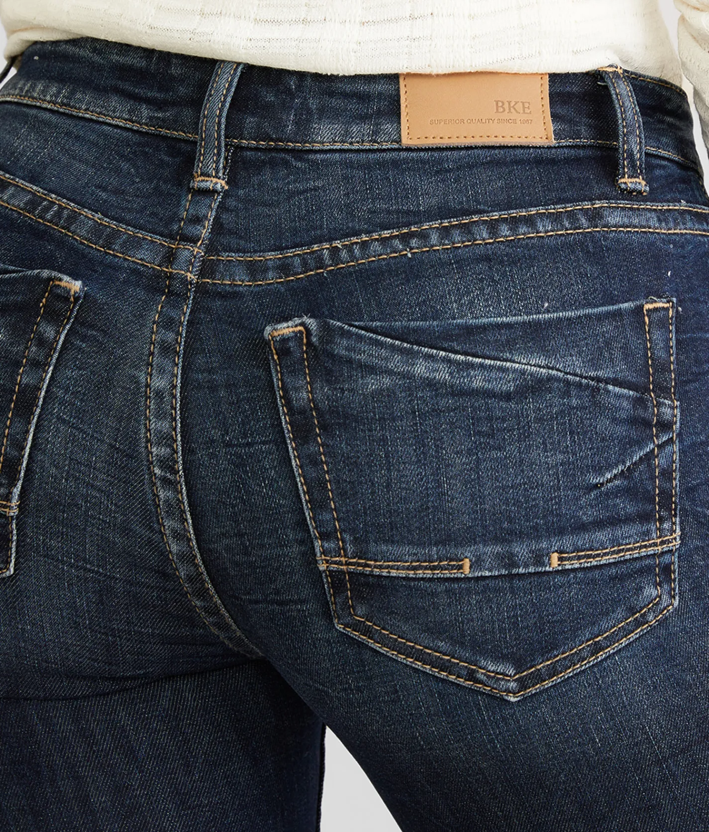 Jeans|Bottoms | BKE Stella Straight Stretch Cuffed Jean Sykes