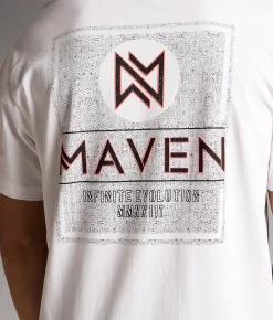 Graphic T-Shirts | Maven Co-op Stencil Performance T-Shirt White