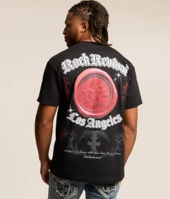 Tops|Graphic T-Shirts | Rock Revival Stephen T-Shirt Black