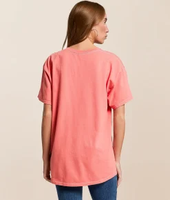 Tops | Merch Traffic Stevie Nicks Oversized Band T-Shirt Spiced Coral