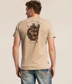 Tops|Graphic T-Shirts | Affliction Stillwater Grave T-Shirt Peyote