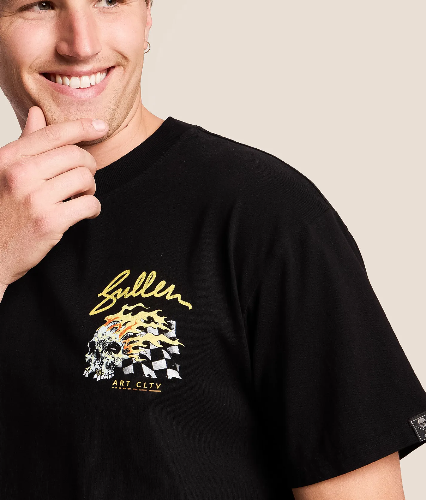 Sullen 1st In Hell T-Shirt Jet Black Discount