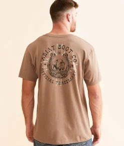 Ariat Stipple Bison T-Shirt Brown Savana