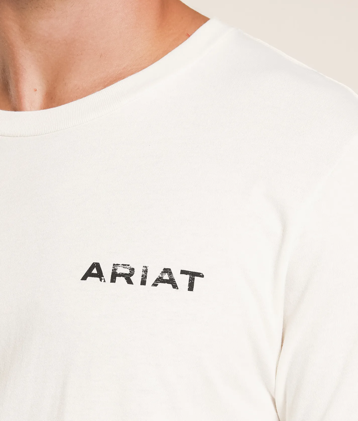 Ariat Stipple Steer T-Shirt Antique White Clearance