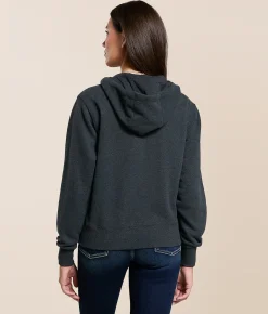 Tops | Ariat Stitched Hoodie Charcoal Heather