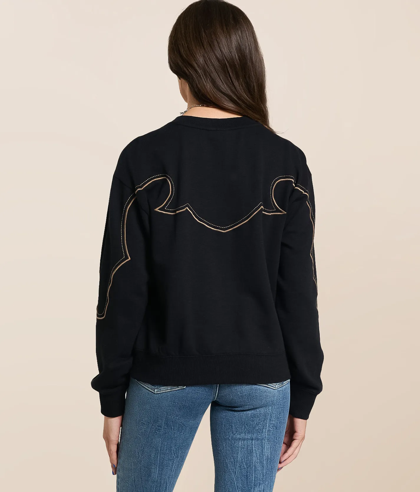 Tops | Ariat Stitch Pullover Black