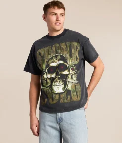 Tops|Graphic T-Shirts | ID Supply Co. Stone Cold Cerberus T-Shirt Black