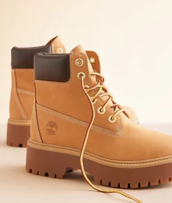Timberland® Stone Street Mid Leather Boot Wheat