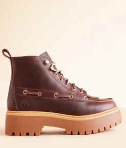 Timberland® Stone Street Platform Boot Burgundy Sale