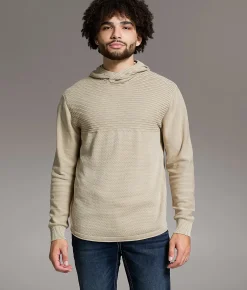 Tops | BKE Stonewash Crossover Hooded Sweater Pure Cashmere