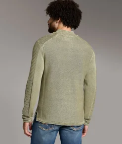 Tops | BKE Stonewash Quarter Zip Sweater Vetiver
