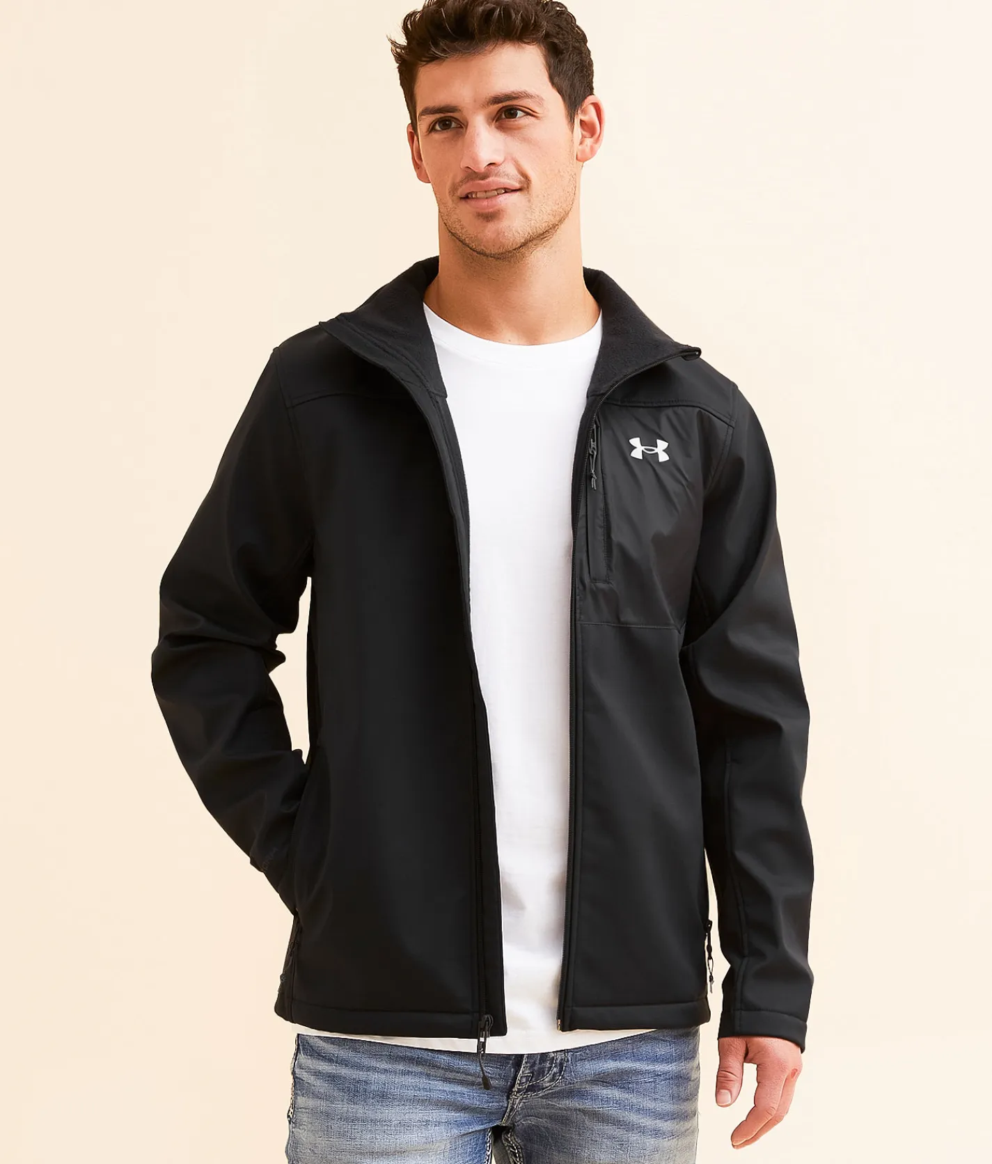 Under Armour® Storm Coldgear Infrared Jacket Black White New