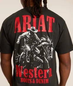 Tops|Graphic T-Shirts | Ariat Storm Rider T-Shirt Vintage Black