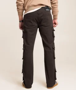 Caliber Straight Cargo Stretch Jean Dark Grey New