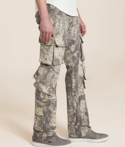 Smoke Rise® Straight Stretch Cargo Jean Solar Khaki Hot