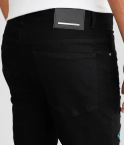 First Row® Straight Stretch Jean Black Sale