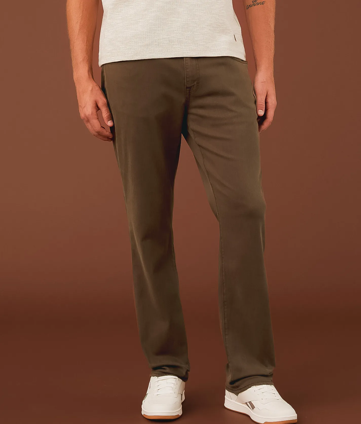 Outpost Makers Straight Stretch Pant Chocolate Outlet
