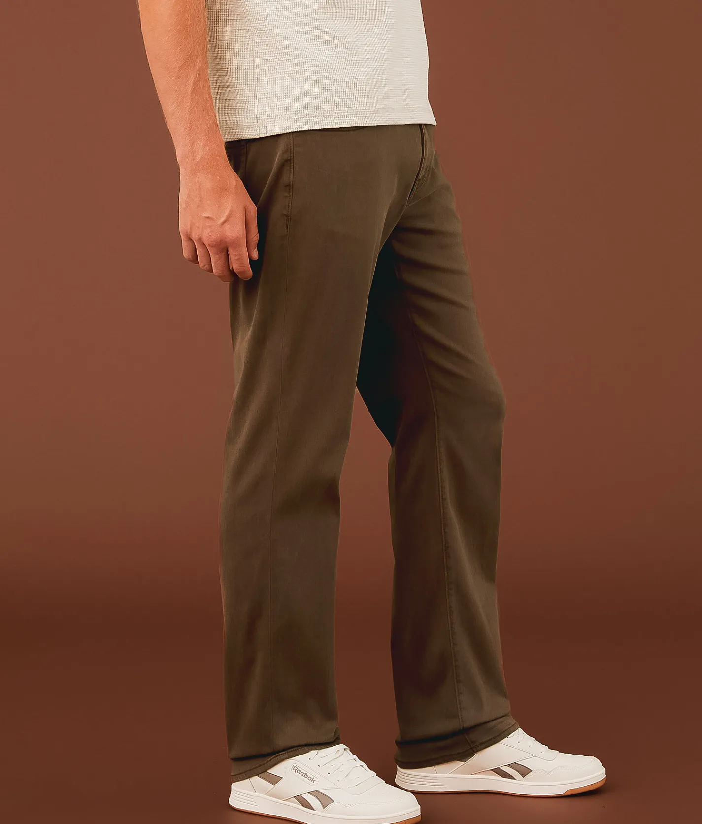 Outpost Makers Straight Stretch Pant Chocolate Outlet