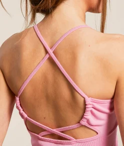 Tops | Freshwear Strappy Back Brami Ibiza Blue