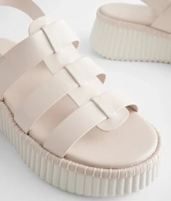 Shoes | London Rag Strappy Flatform Sandal Beige