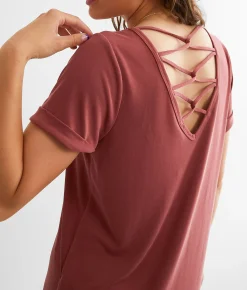 Dresses | BKE Strappy Mini Dress Brick
