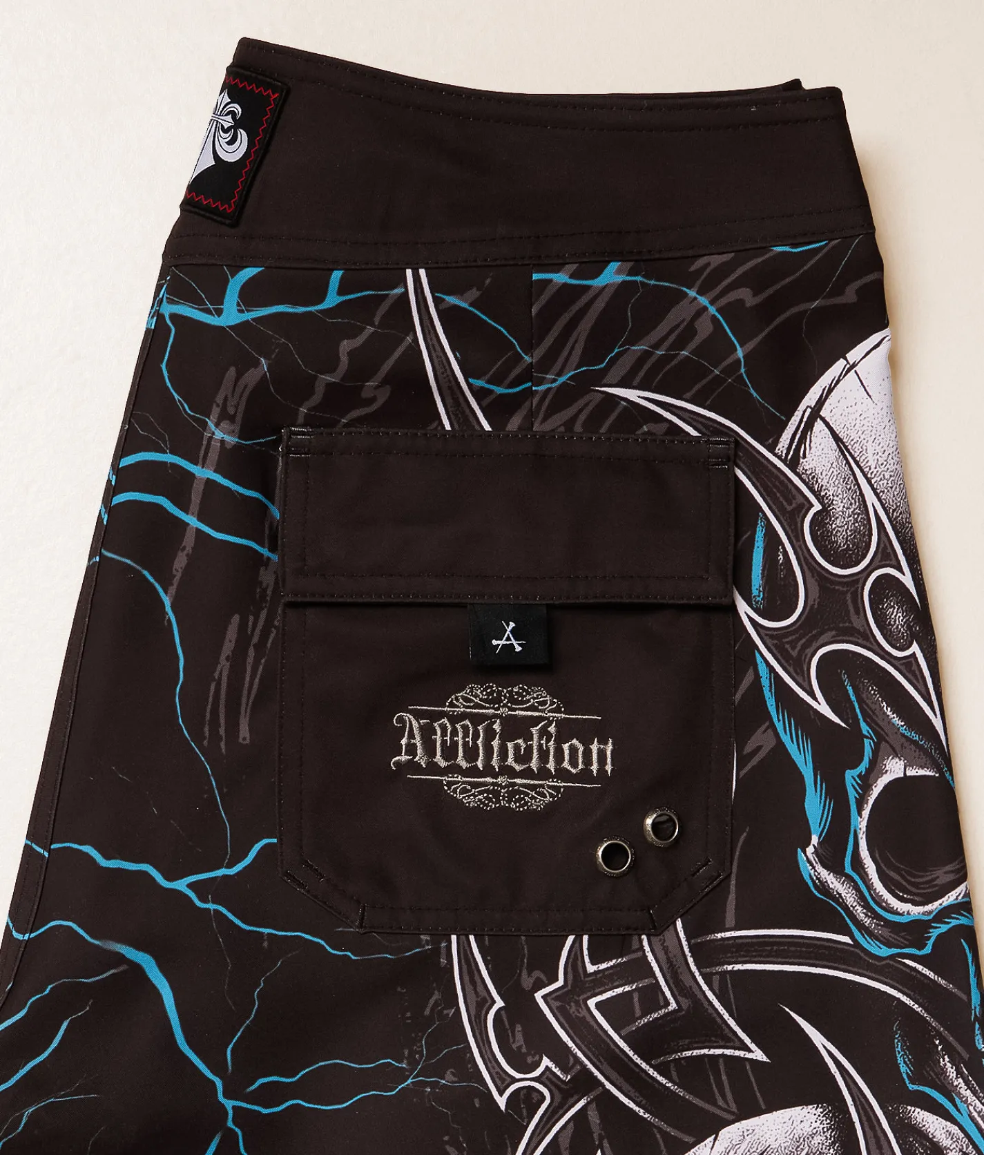 Affliction Street Savage Stretch Boardshort Black Hot