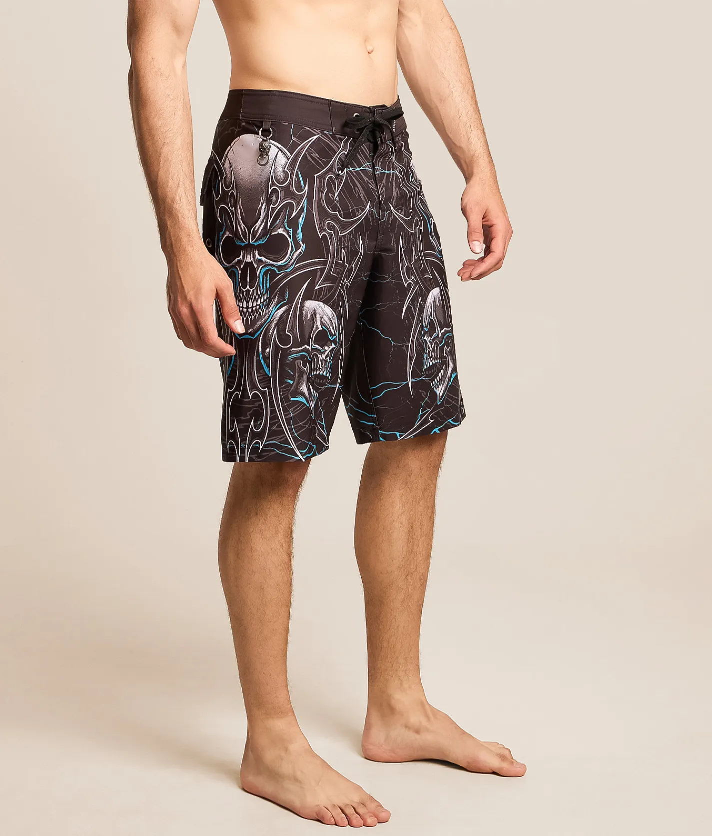 Affliction Street Savage Stretch Boardshort Black Hot