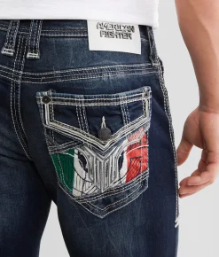 American Fighter Striker Straight Stretch Jean Squadron Clearance